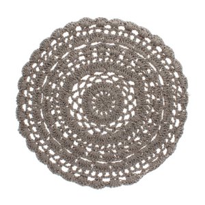 Crochet placemat - Grey
