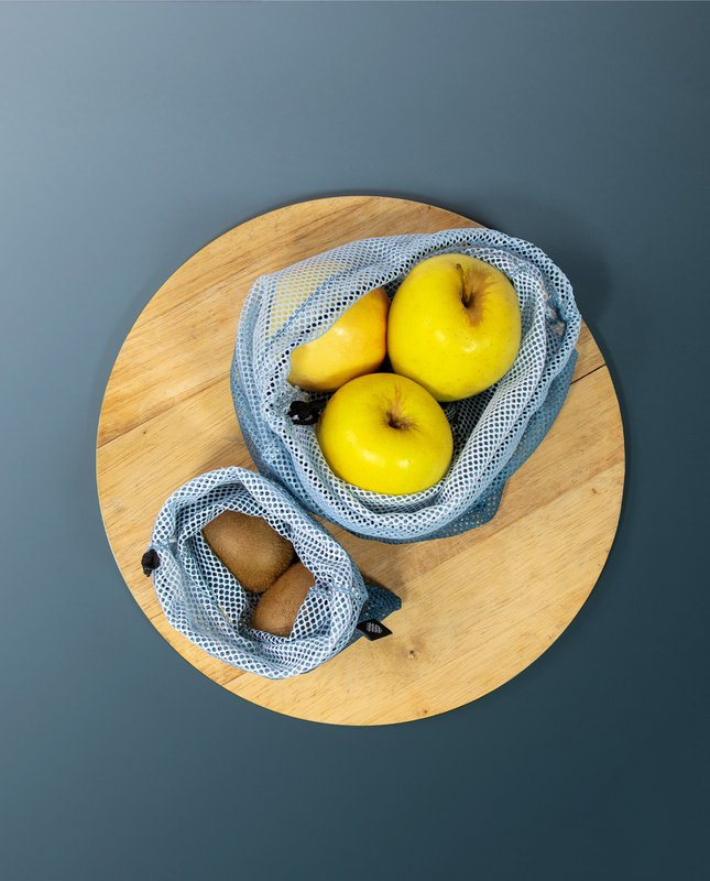 Nul afvalzakken stalen blauw