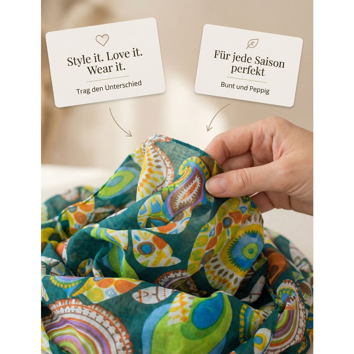 Sunsa set de 3 bufandas de lazo, bufanda de lazo para mujer, pañuelo redondo hecho de 100% algodón, bufanda de tubo para ella, bufanda redonda para verano/primavera/otoño