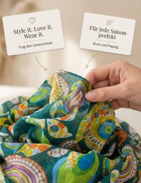 Sunsa set de 3 bufandas de lazo, bufanda de lazo para mujer, pañuelo redondo hecho de 100% algodón, bufanda de tubo para ella, bufanda redonda para verano/primavera/otoño