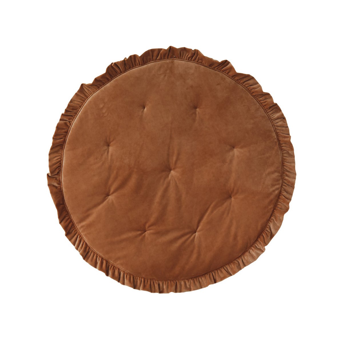 Mata Soft Velvet z Falbanką „Karmel”