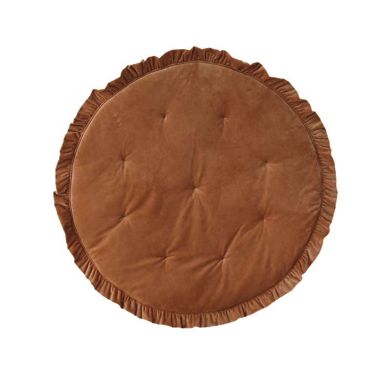 Mata Soft Velvet z Falbanką „Karmel”
