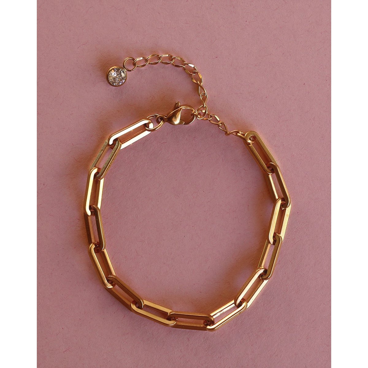 Beata - Box Chain Link Armbånd