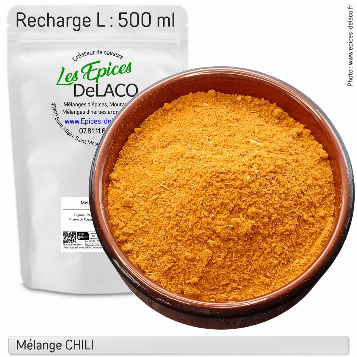 Chile - Mezcla de especias y sabores - Recarga ecológica