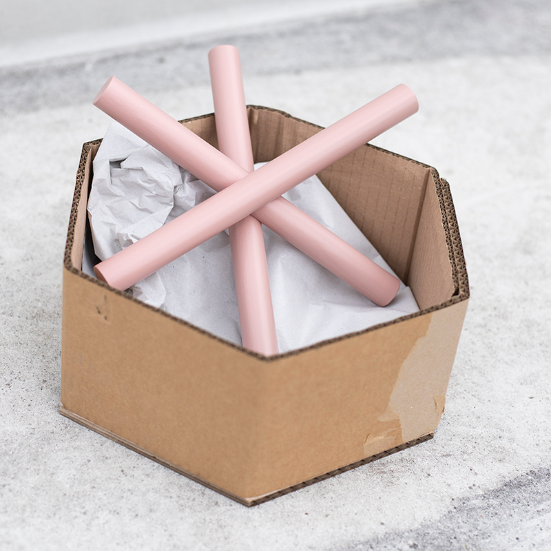 Logs coat hook - Pink
