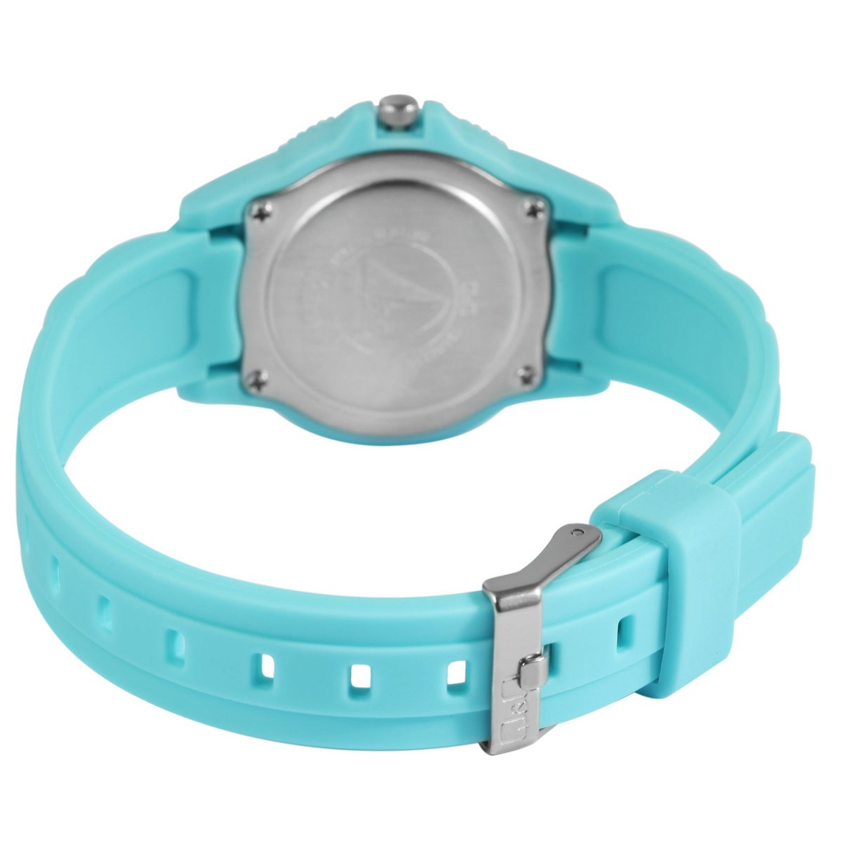 Montre Q&Q pour enfants/jeunes avec bracelet en silicone, 10 ATM, bleu clair
