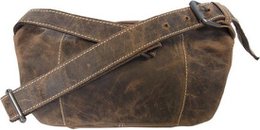 Hofte taske damer eller hofte taske mænd cognac farverig læder fanny pack