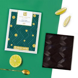 Gin & Tonic Barretta di Cioccolato Fondente 71% (Vegan Friendly)
