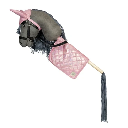 Schabracke und Hut rosa für Hobby Horse