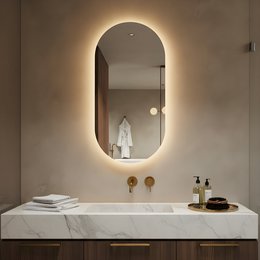 LED-badkamerspiegel Lumoire Lux ovaal 50 cm
