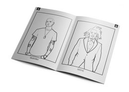 Libro di attività da colorare di leggende del rap