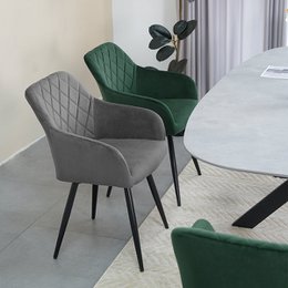 Frazer Diamond Armchair [Set of 2] [Velvet] [360-degree Swivel Base]