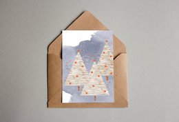 postcard - series 'Christmas' - 'Christmas tree forest'