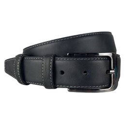 Cintura in pelle monogramma | Genuina pelle | Cintura maschile e signore | 3,5 cm | 8 colori
