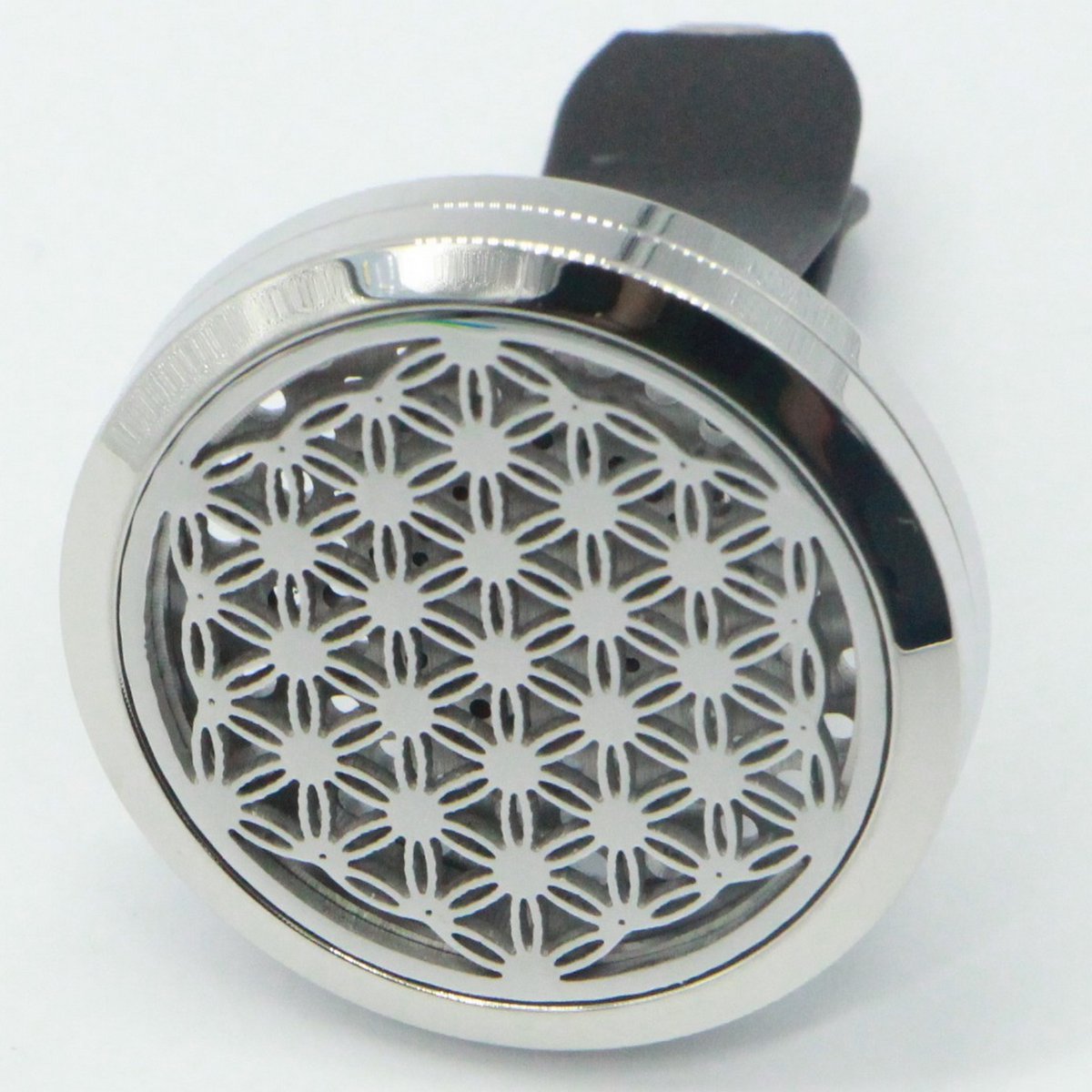 Car Diffuser Clip'Arôme - Flower of Life - Stainless Steel with Blotters - Decorative Aromatherapy Accessory - Gift Idea