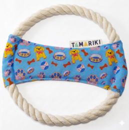 Tamariki "Playful Paws" Naturlig bomuldsreb Slæbetøj