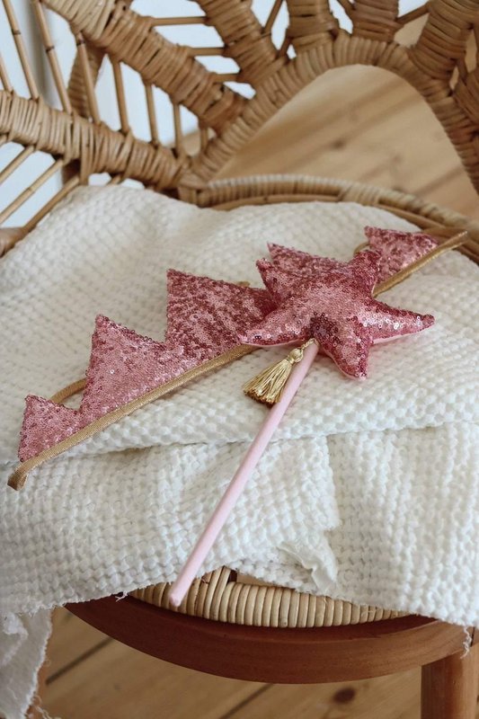 Kroon met "roze pailletten"