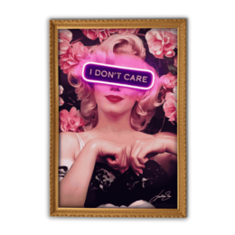 Marilyn i don't care | Led Wall Art