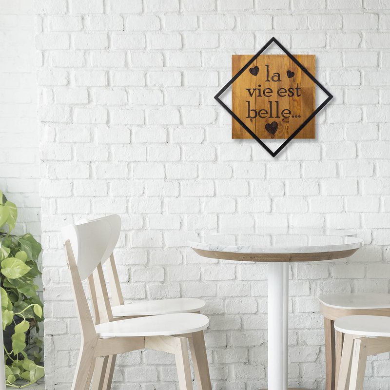 Pittura murale in metallo in legno WT-001