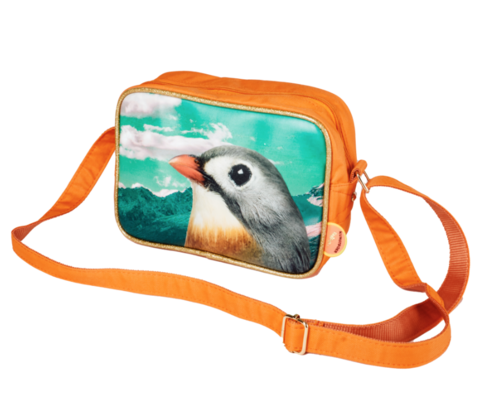 Kleiner Umhängetasche Vogel Orange