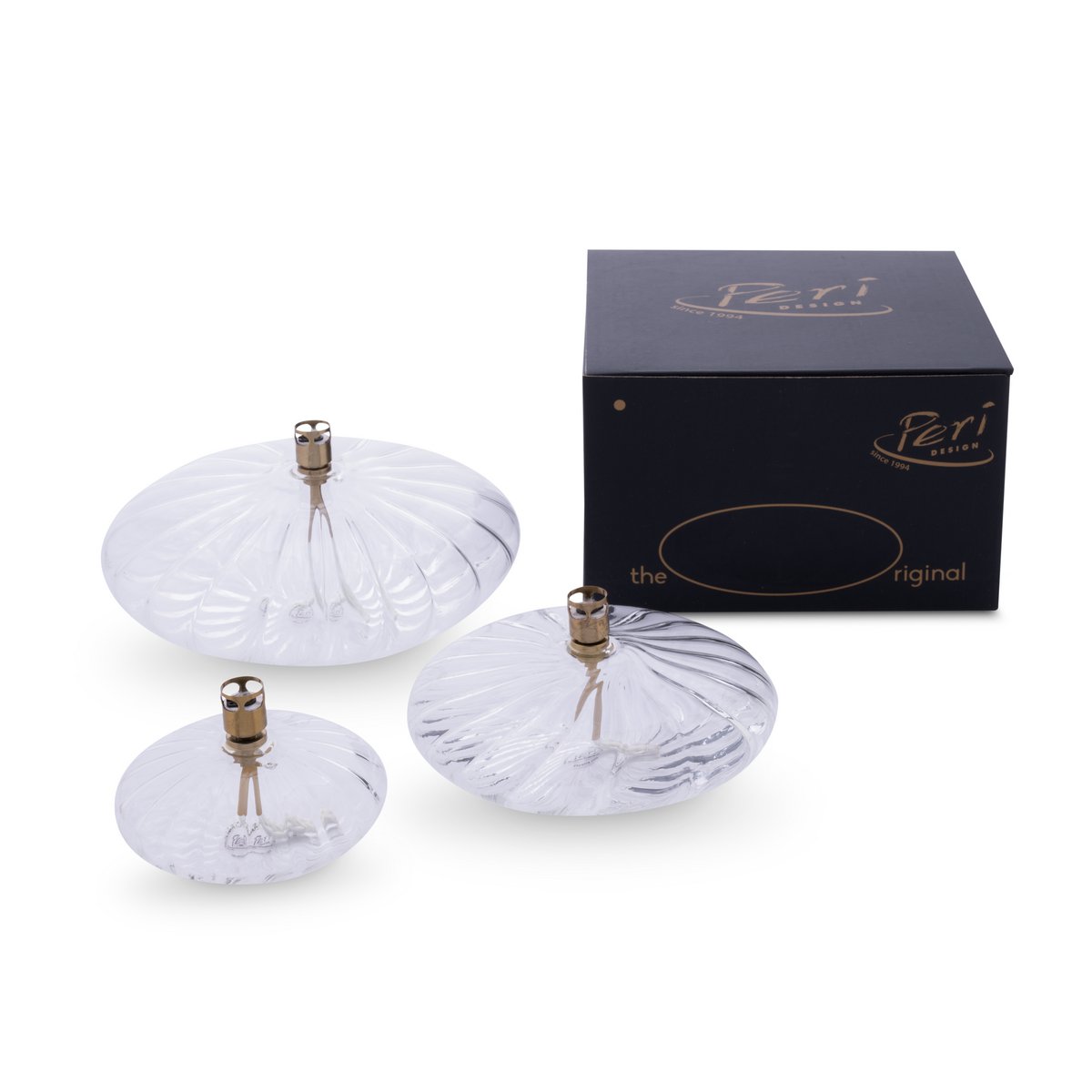 Olielamp Disc elegant brass M
