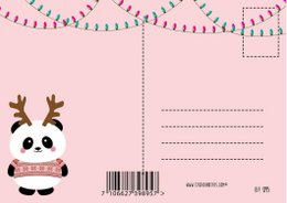 Christmas card panda Christmas sweater