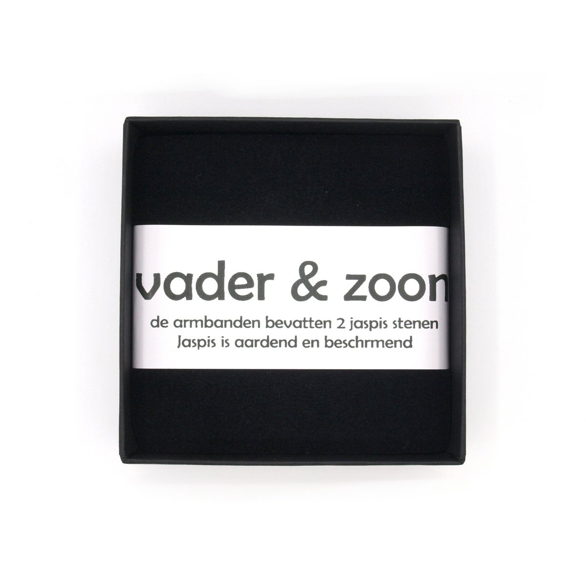 Vader en zoon armbandenset landschap jaspis