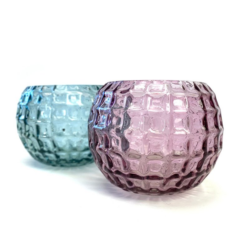 Tealightholder Rio Aubergine, set of 4