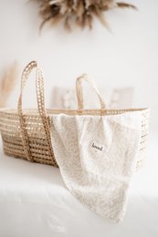 Muslin cloth, nursing cloth 120x120cm fine branches cream
