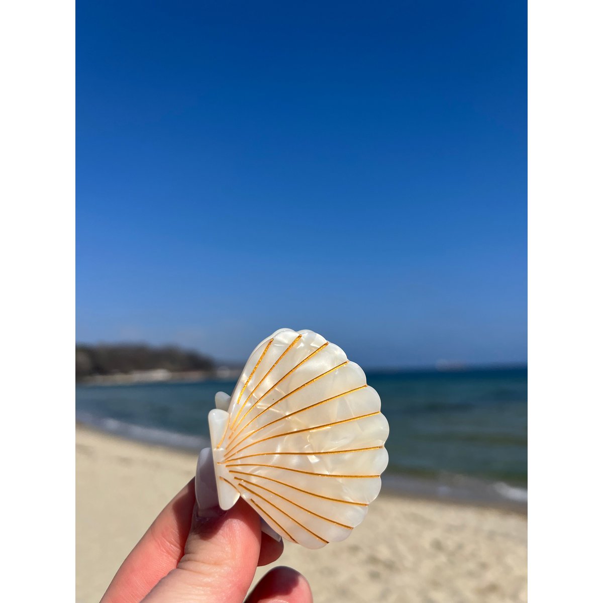 Haarklammer Muschelform Cloud