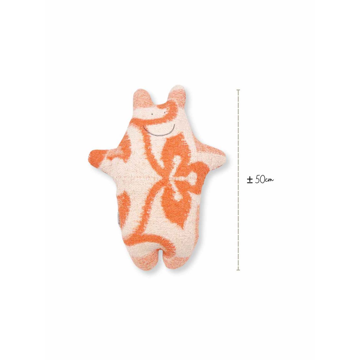 Hippo knuffel - Vintage wollen deken - Roze