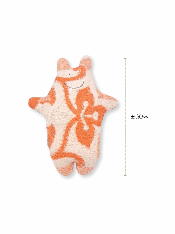 Peluche ippopotamo - Coperta di lana vintage - Rosa