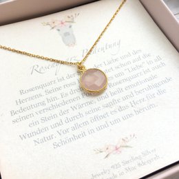 Caramelle gemma | Catena quarzo rosa argento 925