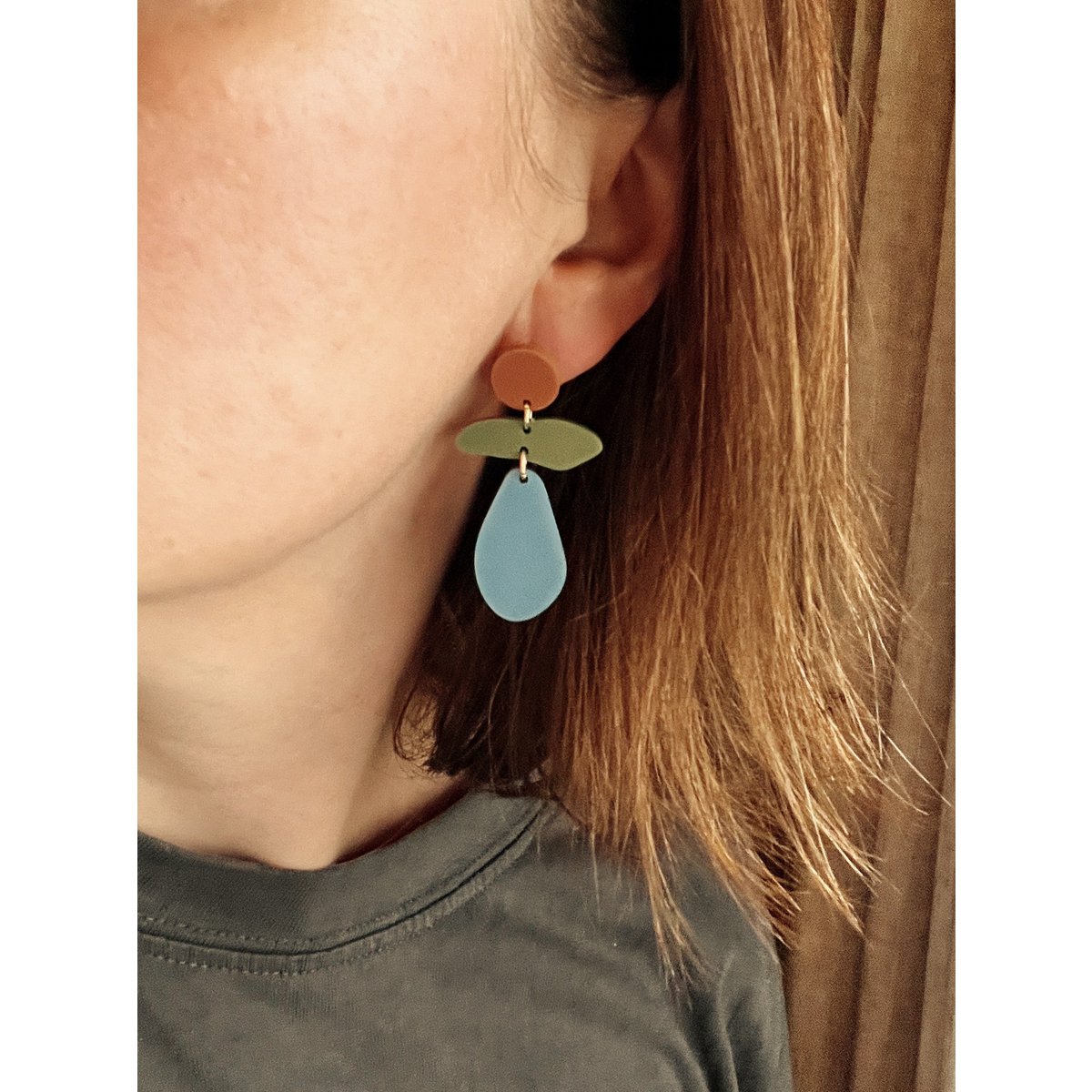 Aquarium statement earrings