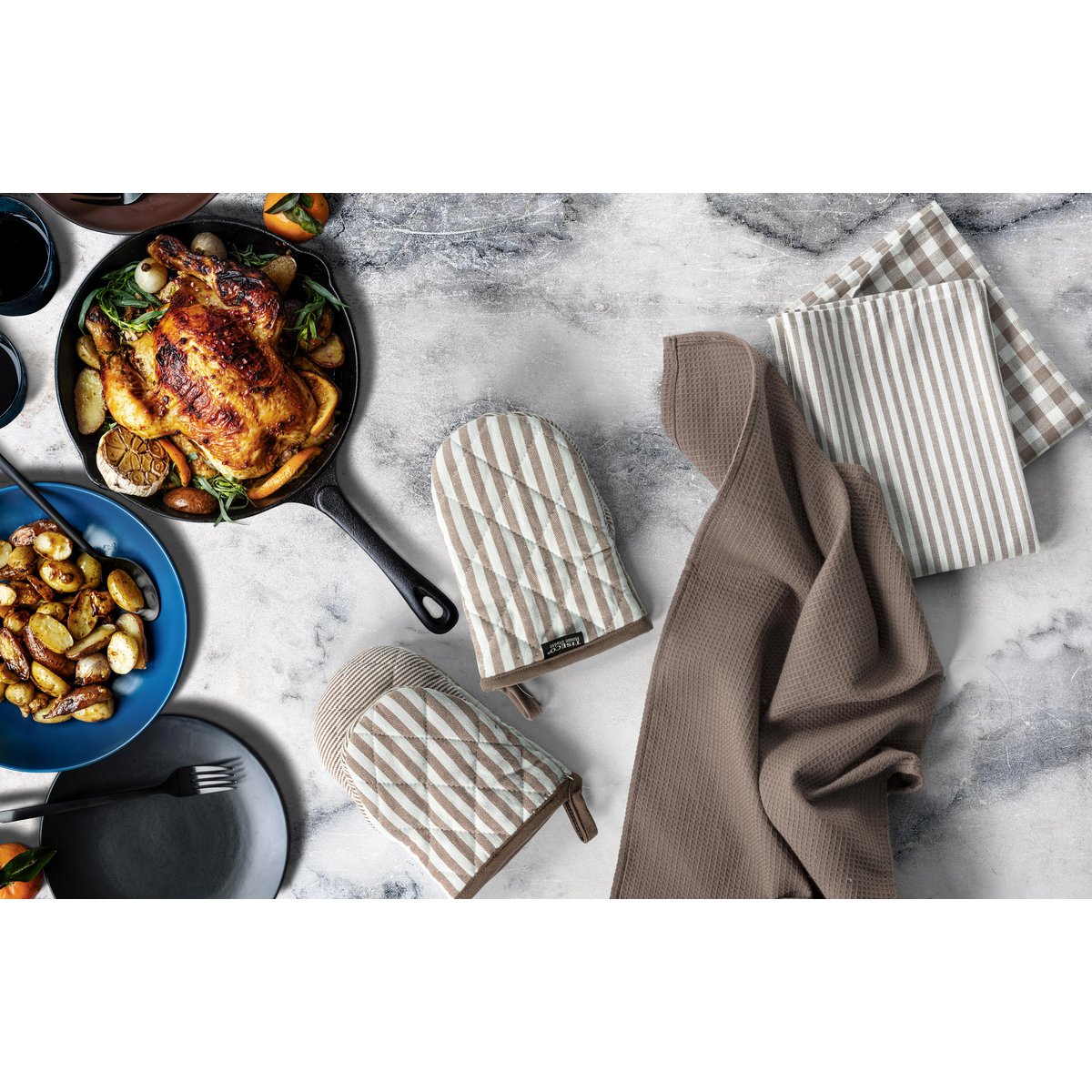 Líneas XL de poca de cocina - set/3 - 50x70 cm