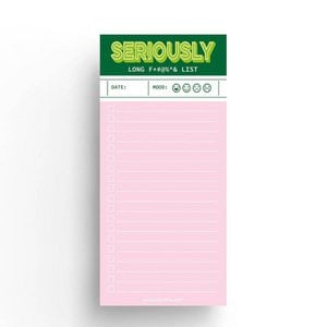 To do blok 10×21 cm Seriously long fucking list