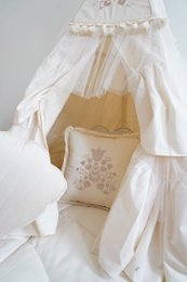 Teepee “Boho” con volant e set tappetino