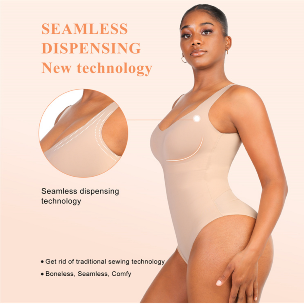Body modellante senza cuciture - Nudo