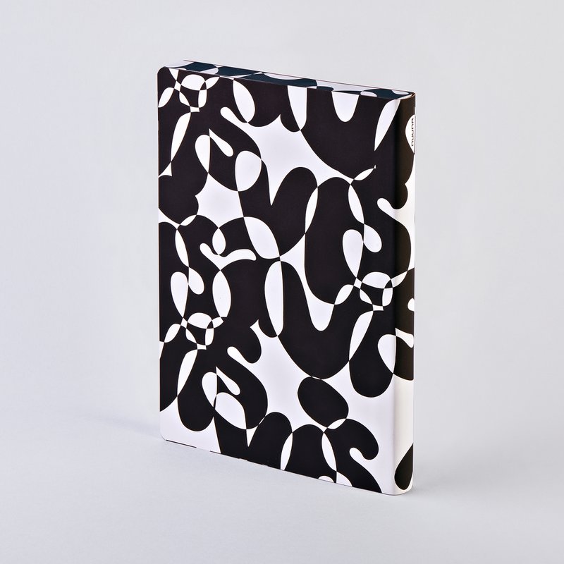 Vis-à-Vis - Graphique L | Carnet A5+ | Journal pointillé | Points de 3,5 mm | 256 pages numérotées | Papier Premium 120g | cuir recyclé | produit de manière durable en Allemagne