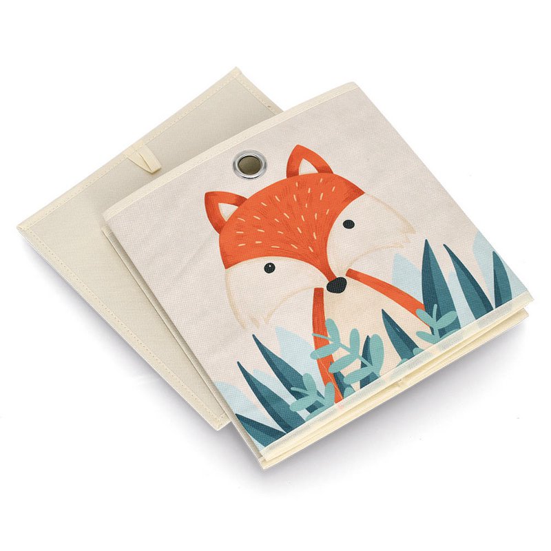 Opbevaringsboks “Fox”, fleece, beige