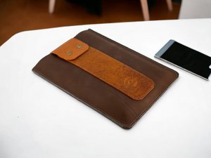 Tablethoes, tablethoes, gemaakt van rundleer