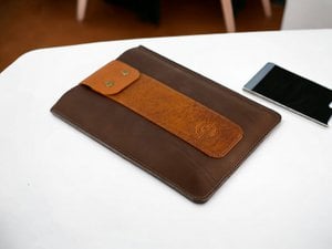 Tablethoes, tablethoes, gemaakt van rundleer