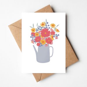 Grußkarte | kann mit Blumen