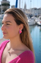 Boucles d'Oreilles Puces Miroirs Armance