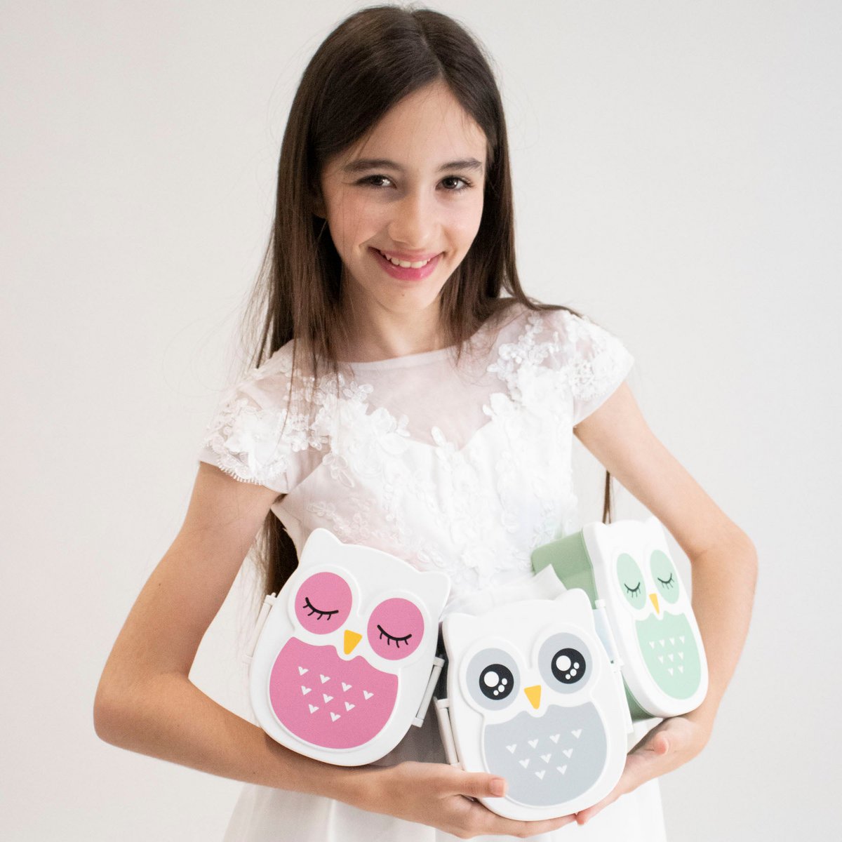 Boite à gouter - Lunchbox hermetique & sans BPA - Chouette Bleu