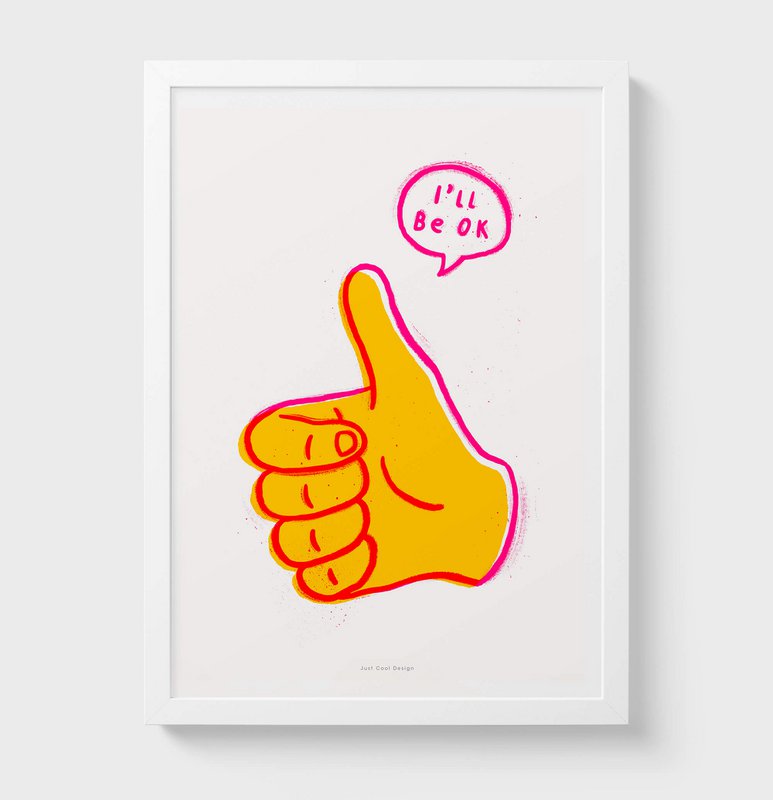 I will be ok | Illustration art print poster