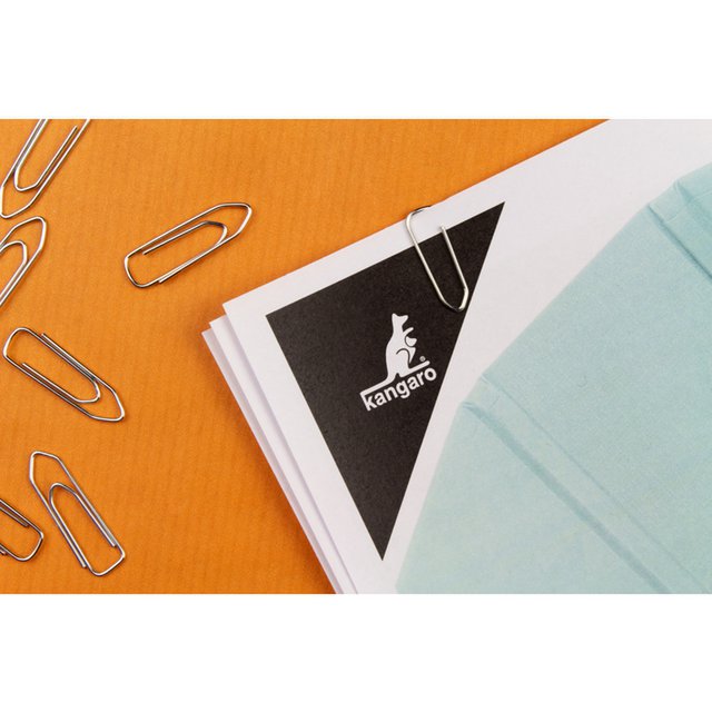 Paper clips Kangaro 26 mm angular box 1000 pcs galvanized