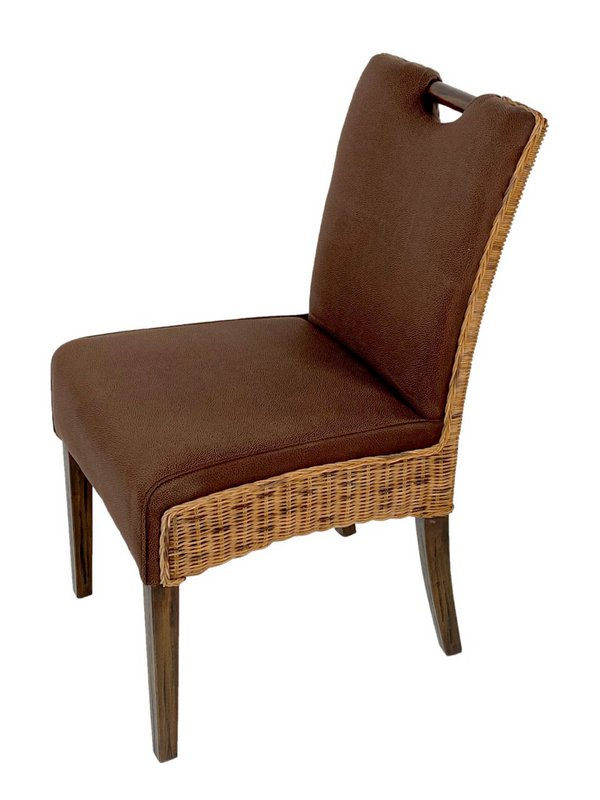 Rattan chair dining room chairs set 4 pieces of winter garden chairs bilbao upholstered chairs prairie brown