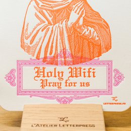 Holy Wifi Bogtryk-kort (med konvolut)