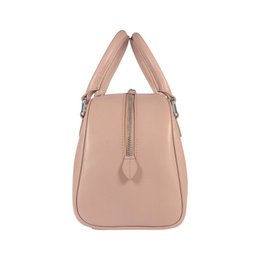 RB1034AU | VIRGINIA bowlingtas voor dames van echt saffianoleer, gemaakt in Italië. Poeder kleur